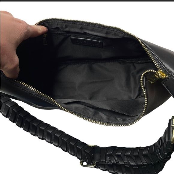 Jules Kae | NWT Zola Half Moon Vegan Leather Bag Black NWT - Picture 8 of 11